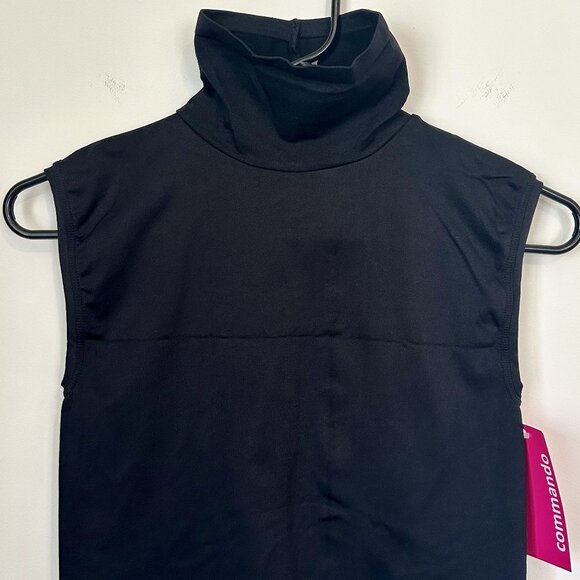 NWT Commando Minimalist Sleeveless Turtleneck in Black - Size: L/XL - Picture 4 of 8